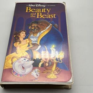 Beauty and The‎ Beast (VHS, 1992, Black Diamond Classic) RARE | CASE YELLOWING